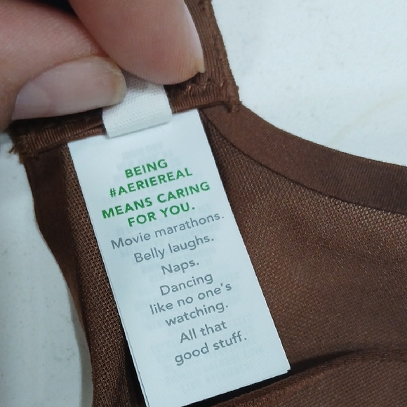 Aerie Chocolate Brown Underwire Mesh Bra Balconnette 36c Gentle Used - Picture 5 of 10